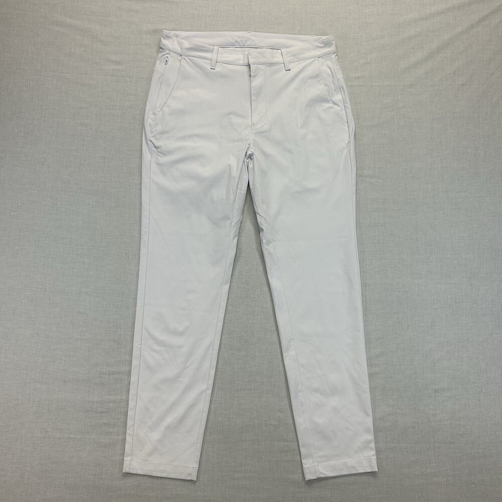 Fabletics Don Trouser Pants Mens 33x32 White Slim Fit Casual Performance Golf
